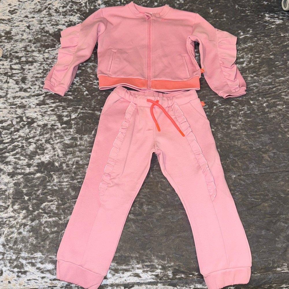 Billie blush Toddler Girl Sweatsuit Set
